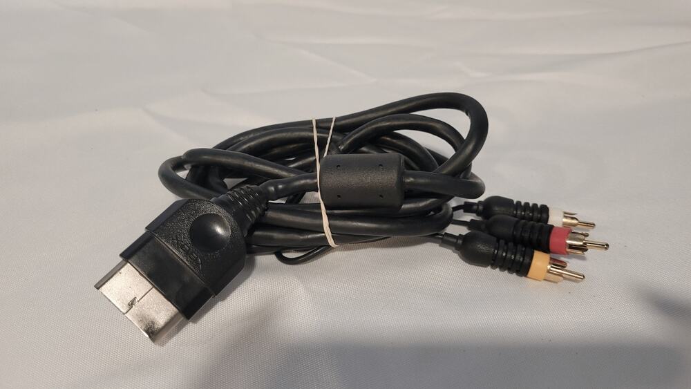 Original Xbox OEM Authentic RCA AV Audio Video Cable Cord TESTED